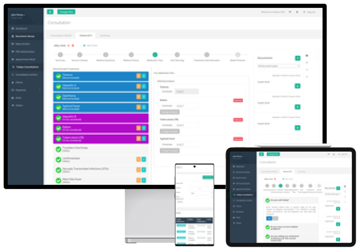 MASTA software development project screens